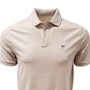 Vineyard Vines Men's Stretch Pique Polo Shirt Beige Heathered NEW WITH TAGS XL